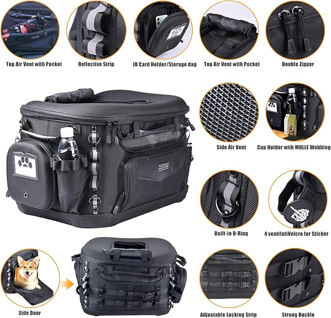 Dog Carrier Bag Portable Crate + Door Storage Bag for Maverick X3