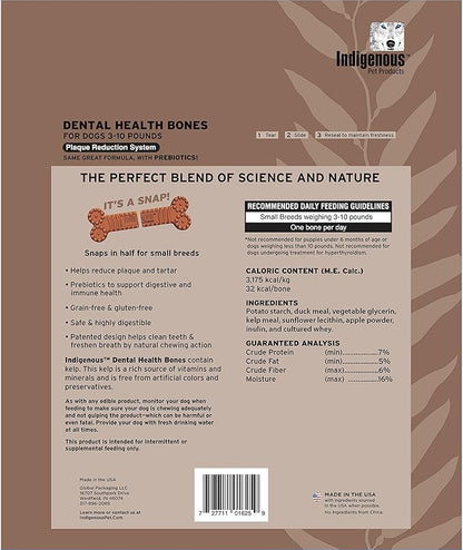 Indigenous Dental Health Bones — Duck and Apple Flavor Mini 13oz