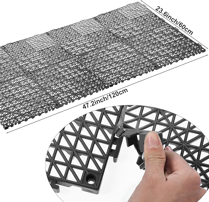 8 PCS Kennel Deck Kennel Flooring for Outdoor Dog Enclosure Dog Pens Outside Keeping The Dog Away from The Ground(11.8inch*11.8inch)