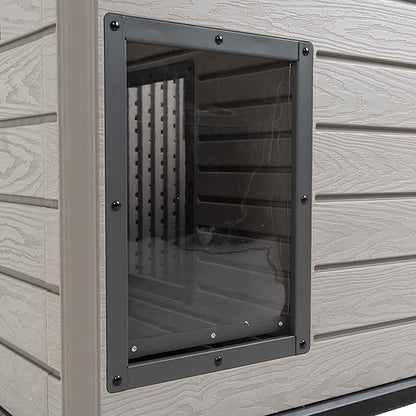 Lifetime Deluxe Dog House, Weather Protected with Adjustable Vents, Ideal Shelter for Medium to Large Dogs