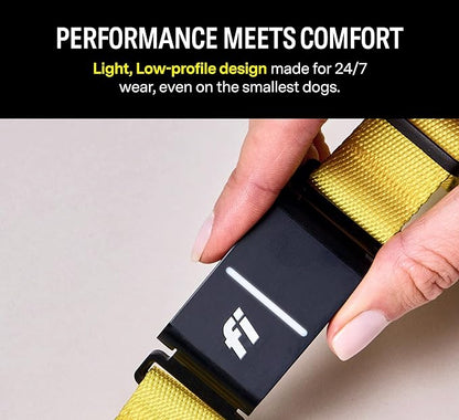 Fi Series 3 Smart Dog Collar - GPS Dog Tracker and Activity & Fitness Monitor, Waterproof, LED Light, Escape Alerts, Nationwide Coverage [Free 6 Month Membership] (Blue, X-Small)