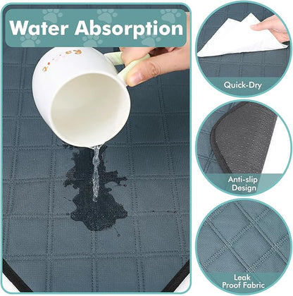 Dog Cat Playpen Indoor Outdoor for Puppy Pet Dog Cat Travel and Recovery After Surgery, Dog Enclosure Tent Crates Cage, Portable Pop Up Dog Kennel with Carrying Case(Grey, Small with Pad)