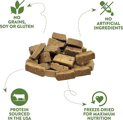 McLovin's Pet Freeze Dried Raw Beef Liver Dog Treats and Toppers, 14 oz. - Single Ingredient, Grain-Free, Gluten-Free, High-Protein Treat – Healthy Dog Training Treats