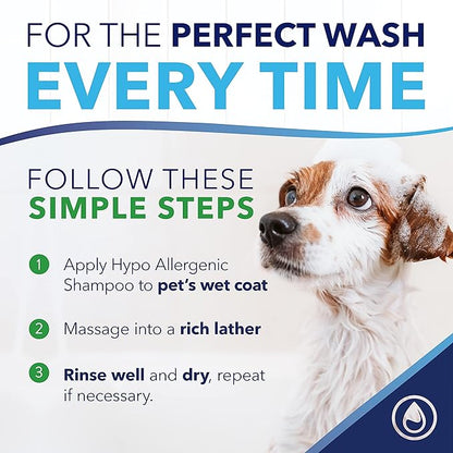 TropiClean OxyMed Hypoallergenic Dog Shampoo for Allergies and Itching, Skin Soothing Shampoo for Pets with Sensitive Skin, Tearless, Cat Safe, 20oz.