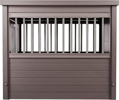 New Age Pet ecoFLEX Pet Crate/End Table, Small, Grey, Model:EHHC405S