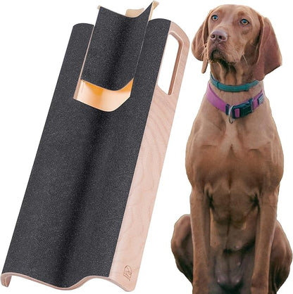 M-Shaped Dog Scratch Pad for Nails with Treat Box, Dog Nail Scratch Board for Large Dogs, Dog Nail File Toy and Shorten Dog’s Side Nail Easier (with Treat Box, XL)