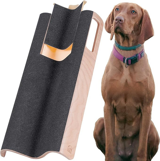 M-Shaped Dog Scratch Pad for Nails with Treat Box, Dog Nail Scratch Board for Large Dogs, Dog Nail File Toy and Shorten Dog’s Side Nail Easier (with Treat Box, XL)