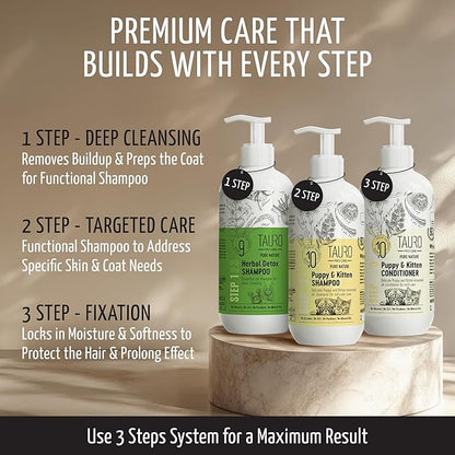Pure Nature Delicate Puppy Sulfate Parabens SLS Free Natural Composition Gentle Puppy Conditioner with Essential Oils Suitable for Cats and Dogs