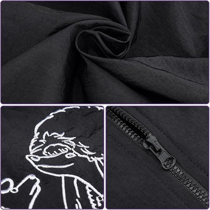 Noverlife Pet Grooming Workwear with Full Zipper, M Size, Anti-Static Pet Beautician Work Clothes, Lightweight Hair Repellent Shirt Style Pet Groomer Smock for Dog Cat Grooming Shop
