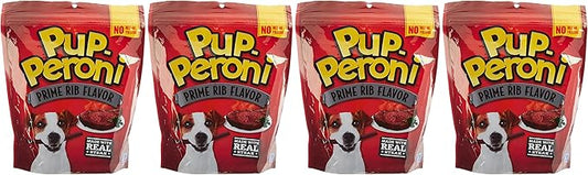 Pup-Peroni Original Prime Rib Flavor Dog Snacks, 22.5 Ounce Bag (Pack of 4)