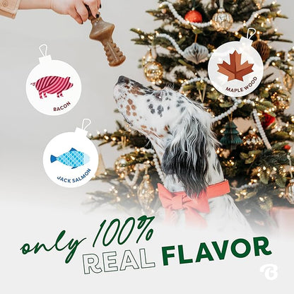 Benebone Small 4-Pack Dog Chew Toys for Aggressive Chewers, Made in USA, 30lbs and Under