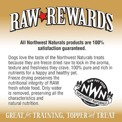 Northwest Naturals Raw Rewards Freeze-Dried Turkey Neck Treats for Dogs and Cats - Whole Neck - Healthy, 1 Ingredient, Human Grade Pet Food, All Natural - 6 Oz