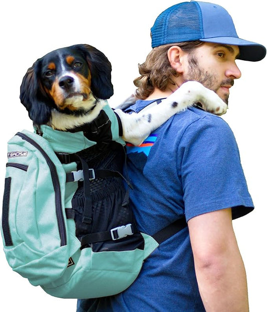 K9 Sport Sack | Dog Carrier Adjustable Backpack (Medium, Plus 2 - Summer Mint)