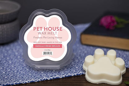 One Fur All 100% Natural Soy Wax Melts in 20+ Fragrances, Pack of 2 - Long Lasting Pet Odor Eliminating Wax Melts, Non-Toxic, Made in USA (Vanilla Creme Brulee)