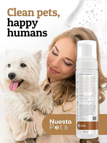 Pets Waterless No-Rinse Pet Shampoo | Soothing Hypoallergenic Gentle | time-Saving Stress-Free foaming Cleanser (1 8 fl oz Bottle Unscented)