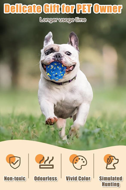 New 3.7'' Dog Balls for Aggressive Chewers, Indestructible Tennis Balls for Dogs, Durable Bouncy Dog Toy Balls, Interactive Dog Toys for Fetch Game, Lightweight Floating Balls (Yellow Large)