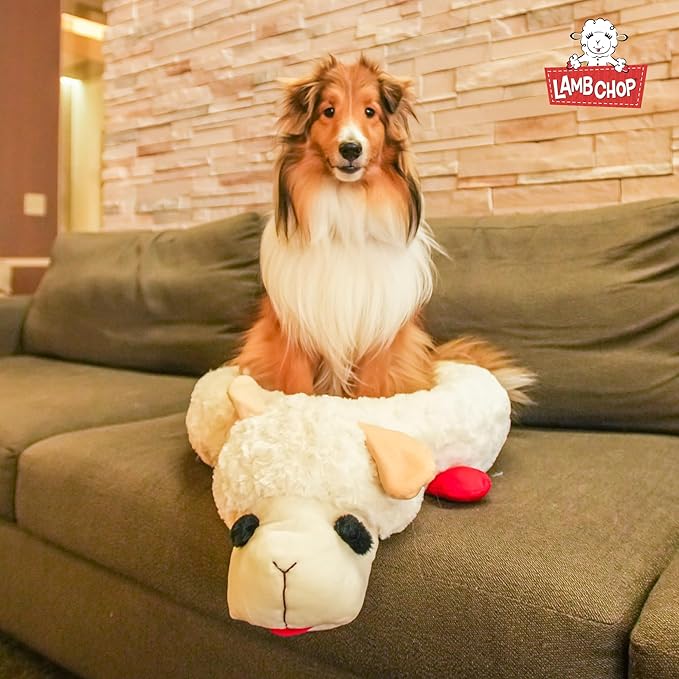 Multipet Lamb Chop Bed for Dogs, White, 27.0" L x 18.5" W x 5.5" Th