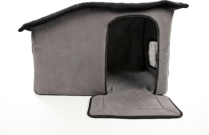 Sherpa Portable Soft-Sided Indoor Pet House - Gray, One Size