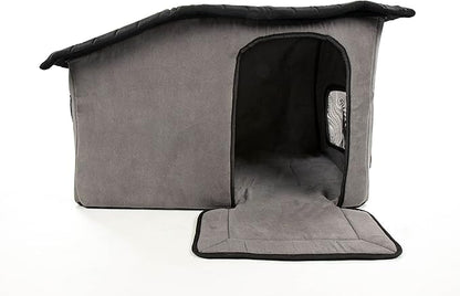 Sherpa Portable Soft-Sided Indoor Pet House - Gray, One Size