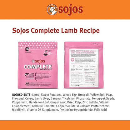 Sojos Complete Lamb Recipe Dehydrated Dog Food, 7 lb