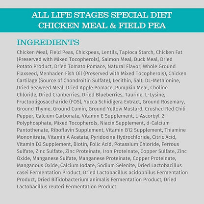 Blackwood Special Diet All Life Stages Dry Dog Food, 15Lb., Chicken Meal & Field Pea Recipe, with Superfood Ingredients, Grain Free Dog Food