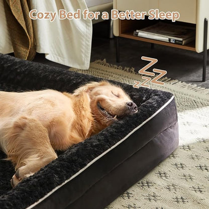 WNPETHOME Dog Bed Medium Size Dog, Washable Sofa Dog Bed with Waterproof Lining & Non-Skid Bottom, Orthopedic Egg Foam Couch for Pet Sleeping, Pet Bed