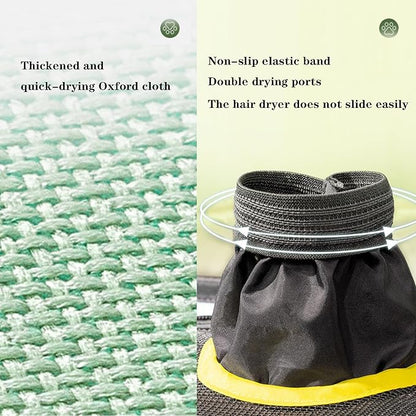 pet k9 Pet Dog Cat Drying Box | Waterproof, Anti-Hair Flying Portable Foldable Room Crate Cage for Small Medium and Large Dogs (Apple Green)