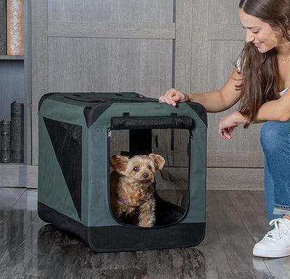 Pet Gear Insta-Fold Soft Crate for Dogs, 26", Forest