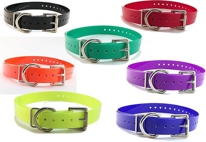 Replacement Strap for Dogtra Collars - 3/4" Wide Ultra-Durable Dog E-Collar Replacement for Training, Bark, Shock, Electric, and GPS Collars - 28" Adjustable Length Solid Red