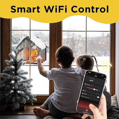 TURBRO Neighborhood WiFi Dog House Heater 800W, Wall Mount, 10ft Anti Bite Cord, Waterproof Control, Overheat Protection, Electric Warmer for Hound Kennel Cat Cage Chicken Coop, UL Test Passed