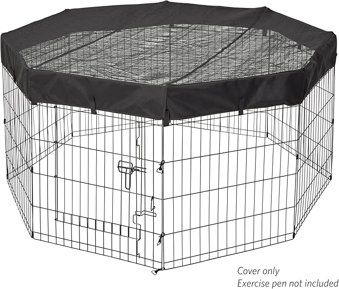 MidWest Homes for Pets Octagon Exercise Pen Fabric Mesh Top
