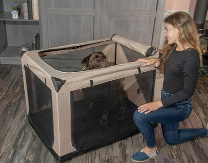 Pet Gear Insta-Fold Soft Crate for Dogs, 36", Ecru