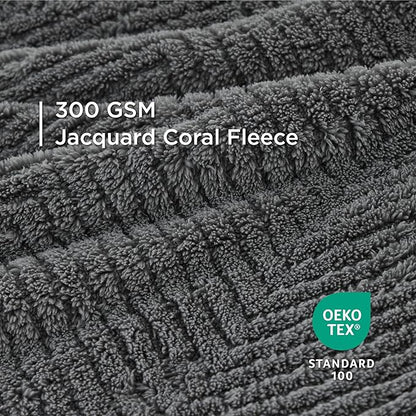 Bedsure 1 Pack 2 Dog Blankets for Small Dogs - 2pcs Washable Soft Fluffy Puppy Blanket with Premium 300GSM Coral Fleece, Cozy Cat Blankets for Indoor Cats, Fuzzy Pet Blanket for Kitten Doggy, Grey