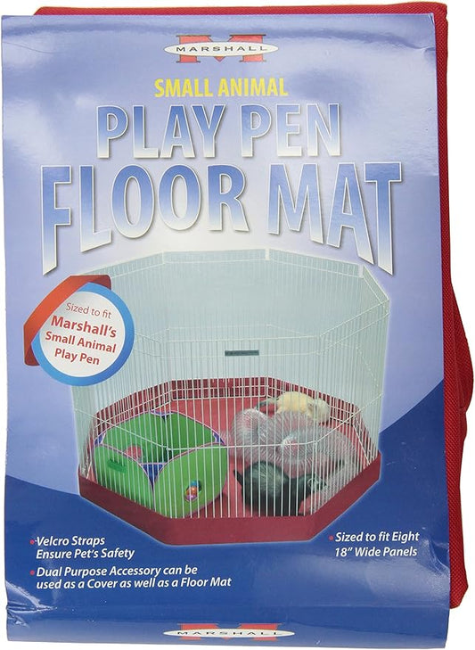 Marshall Pet Products SMR00261 Small Animal Fabric 8-Panel Play Pen Mat Cover, Colors Vary