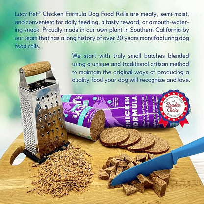 Lucy Pet Products Lucy Pet Chicken Formula Dog Food Rolls 2.75oz- 6 Pack Box