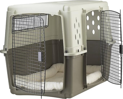 Pet Lodge® Two Door Dog Crate | Designed for Air Transport | Easy to Clean Pet Crate | Great for Pets Up to 100lbs | X-Large