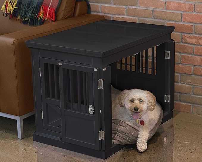 zoovilla Merry Products Triple Door Medium Dog Crate, Dog Kennel, Dog Cage
