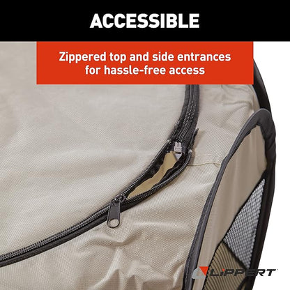 Lippert Soft-Sided, Foldable and Portable Pet Playpen for Camping, Large/X-Large (2021150642), Tan