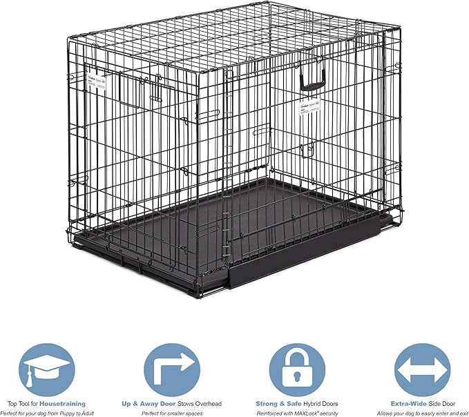 MidWest Homes for Pets Ovation Double Door Dog Crate, 36-Inch