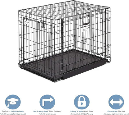 MidWest Homes for Pets Ovation Double Door Dog Crate, 36-Inch