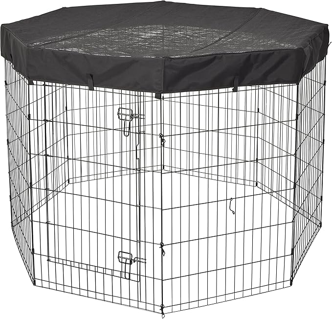 MidWest Homes for Pets Octagon Exercise Pen Fabric Mesh Top