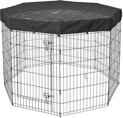 MidWest Homes for Pets Octagon Exercise Pen Fabric Mesh Top
