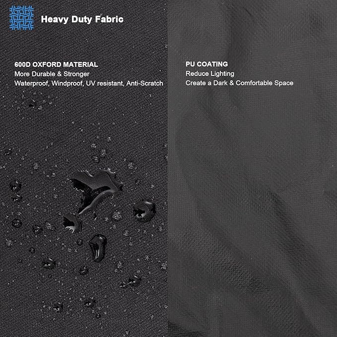 Dog Crate Cover 42in Waterproof Pet Kennel Cover for Outdoor/Indoor Protection, Durable Windproof Crate Cover Universal Fit for Wire Dog Crate (42''L*28''W*30''H-Black)