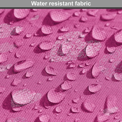 Lunarable Love Dog Crate Cover, Romantic Theme Abstract Heart Shapes Valentines Day 14th February Design, Easy to Use Pet Kennel Cover for Small Dogs Puppies Kittens, 18 Inch, Hot Pink