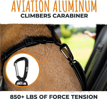 Mighty Paw Dog Car Safety Belt - Dog Seatbelt Ensures Pet Protection While Driving - Seatbelt for Dogs for Car - Dog Vehicle Accessory - Dog Car Seat Belt Attachment - Car Leash Restraint System