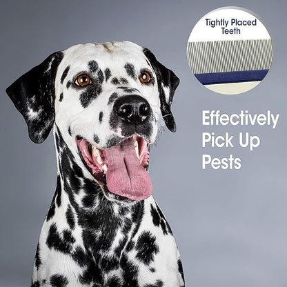 Magic Coat Professional Series Grooming Contoured Grip Palm Flea Comb for Dogs, 1 Count
