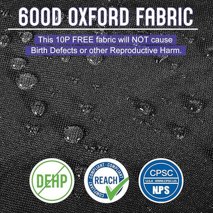 42 inch Dog Crate Cover Double Door, Low Odor 600D Oxford Fabric Kennel Cover, 2 Breathable Mesh Windows, Indoor Outdoor Dog Crate Cover 42 inch (NO CAGE)