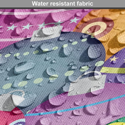 Ambesonne Christmas Dog Crate Cover, Colorful Christmas Balls Different Retro Patterns Holiday Celebration Theme Print, Easy to Use Pet Kennel Cover for Cats & Medium Dogs, 24 Inch, Purple Multicolor