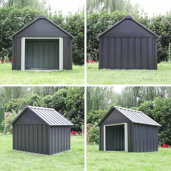 34 X 38 X 35 Inches Dog House, Indoor Outdoor Doghouse for Medium Large Dogs, Weatherproof Puppy Shelter Sturdy and Long-Lasting Dog Houses