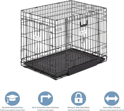 MidWest Homes for Pets Ovation Double Door Dog Crate, 30-Inch